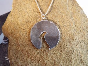 Sterling silver Moongazing Hare at the Misty Moon pendant