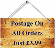 postage on all orders just £3.99